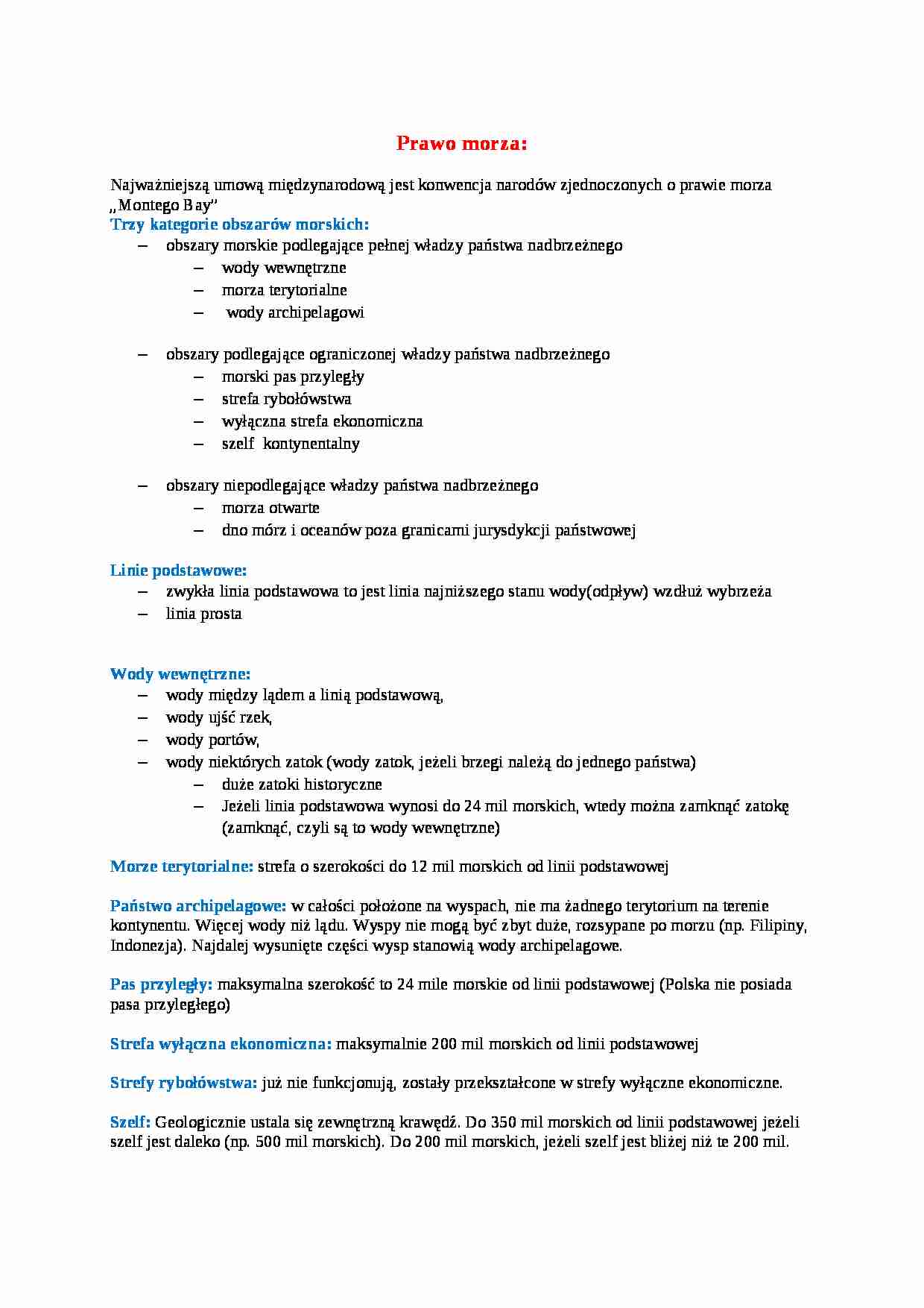 Prawo morza - wykład - strona 1