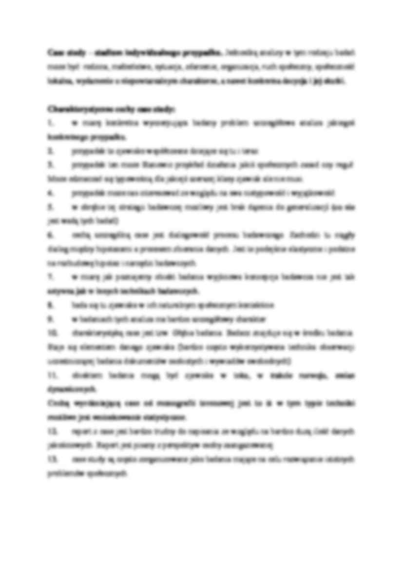 Badania monograficzne i case study - opracowanie  - strona 2