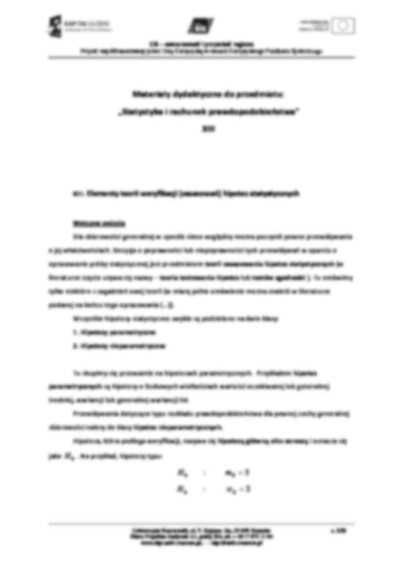 Statystyka i rachunek prawdopodobieństwa - ćwiczenia. - strona 2