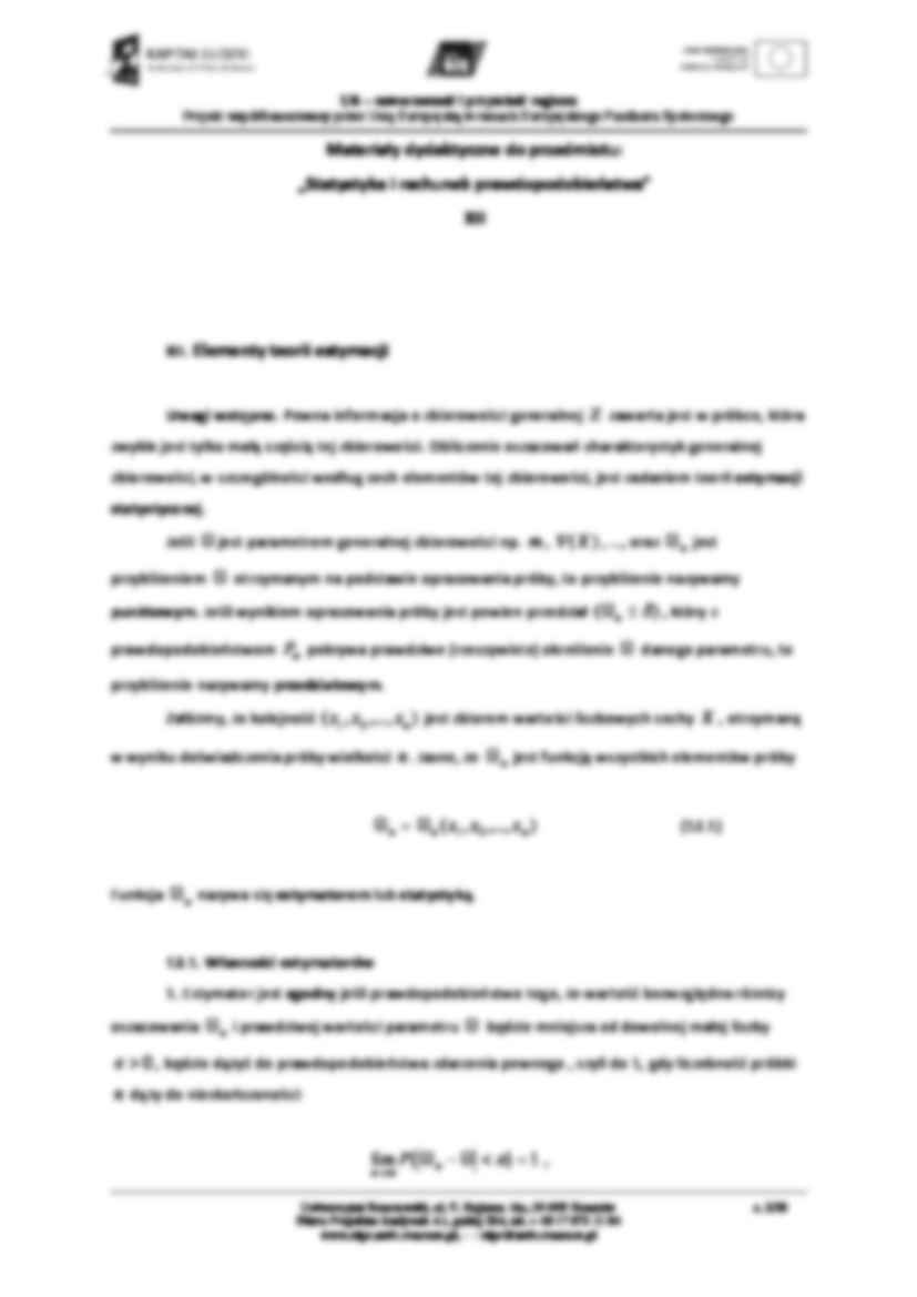 Elementy teori estymacji - ćwiczenia. - strona 2