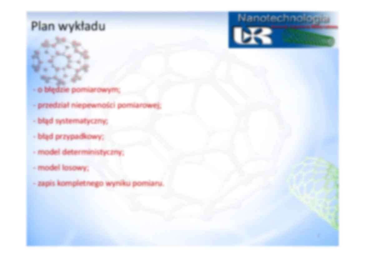 Błędy i niepewności pomiarowe - wykład. - strona 2