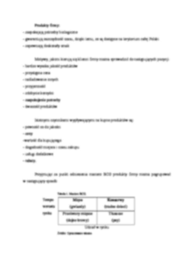 Analiza asortymentu firmy - wykład. - strona 2