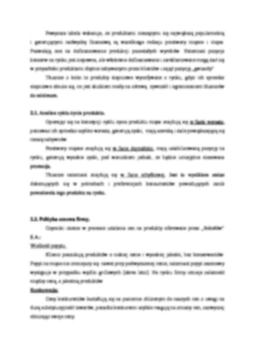 Analiza asortymentu firmy - wykład. - strona 3