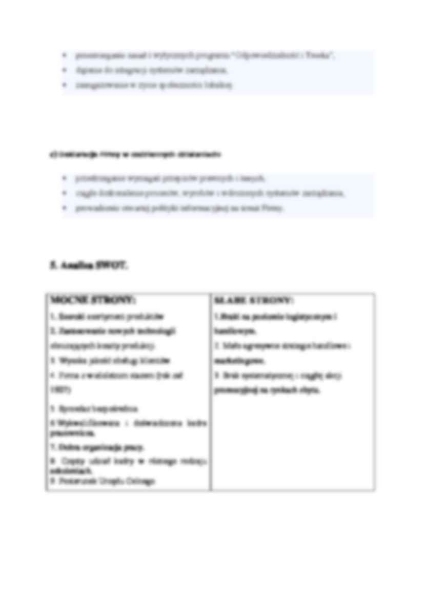 Dynamizm i dążenie do umocnienia pozycji firmy - wykład. - strona 2