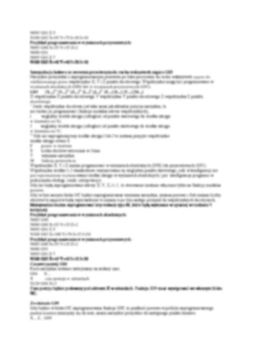 Interpolacja prostoliniowa w ruchu roboczym G01- przykłady. - strona 2