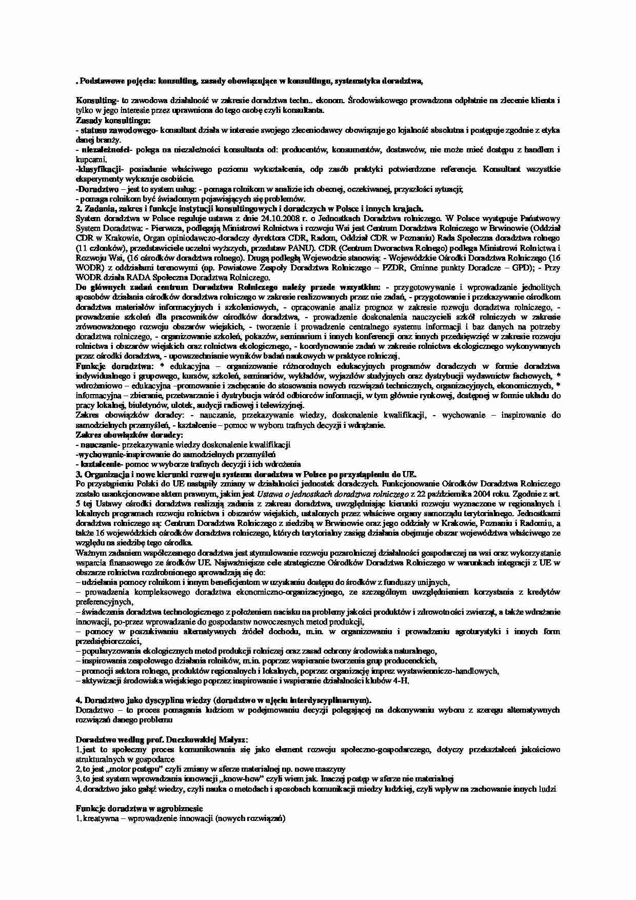 Konsulting - opracowanie zagadnienia. - strona 1