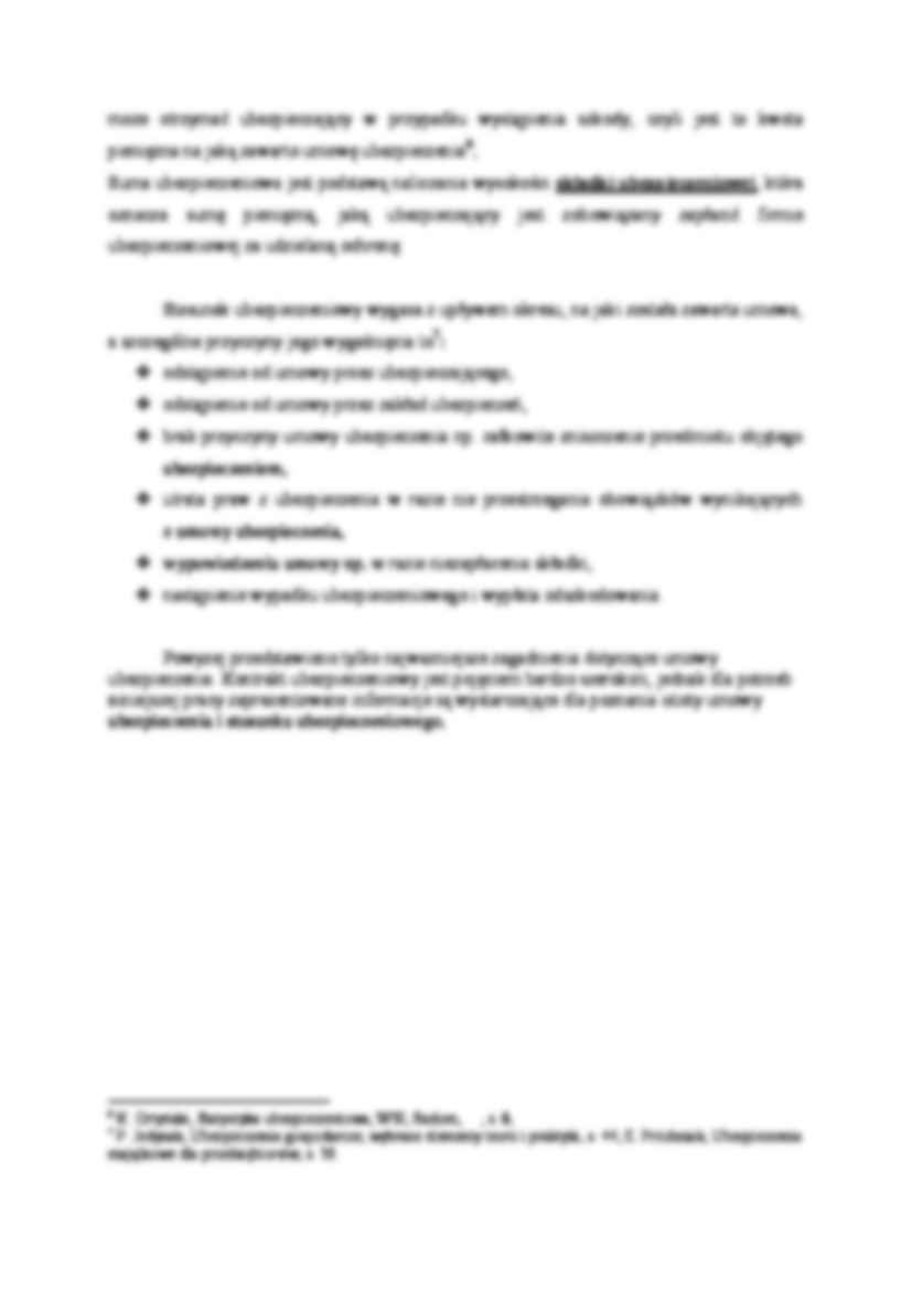 Umowa ubezpieczenia - wykład. - strona 3