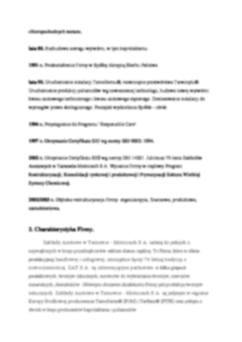 Państwowa Fabryka Związków Azotowych w Tarnowie - historia. - strona 2