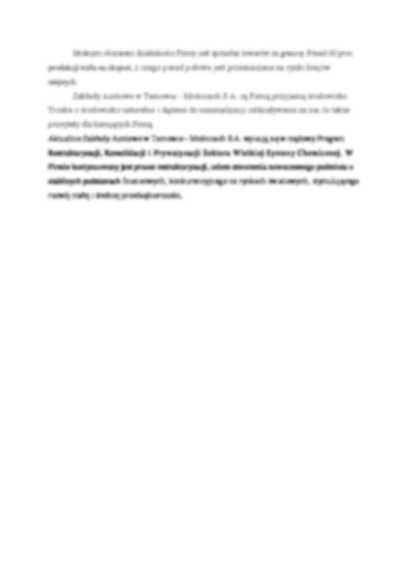 Państwowa Fabryka Związków Azotowych w Tarnowie - historia. - strona 3