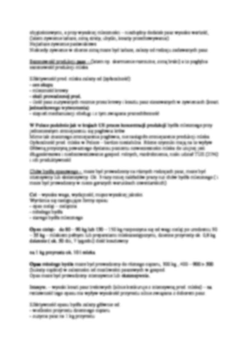 Ekonomia hodowli bydła - wykład. - strona 2
