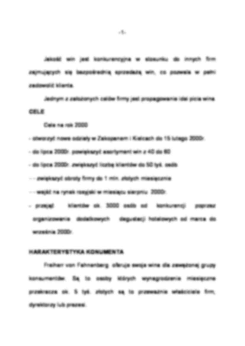 Charakterystyka firmy zajmującą się sprzedażą win. - strona 2