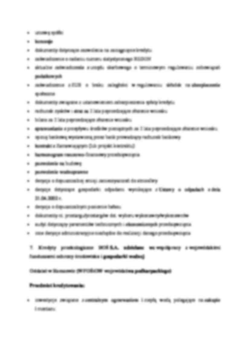 Warunki kredytowania - wykład. - strona 3