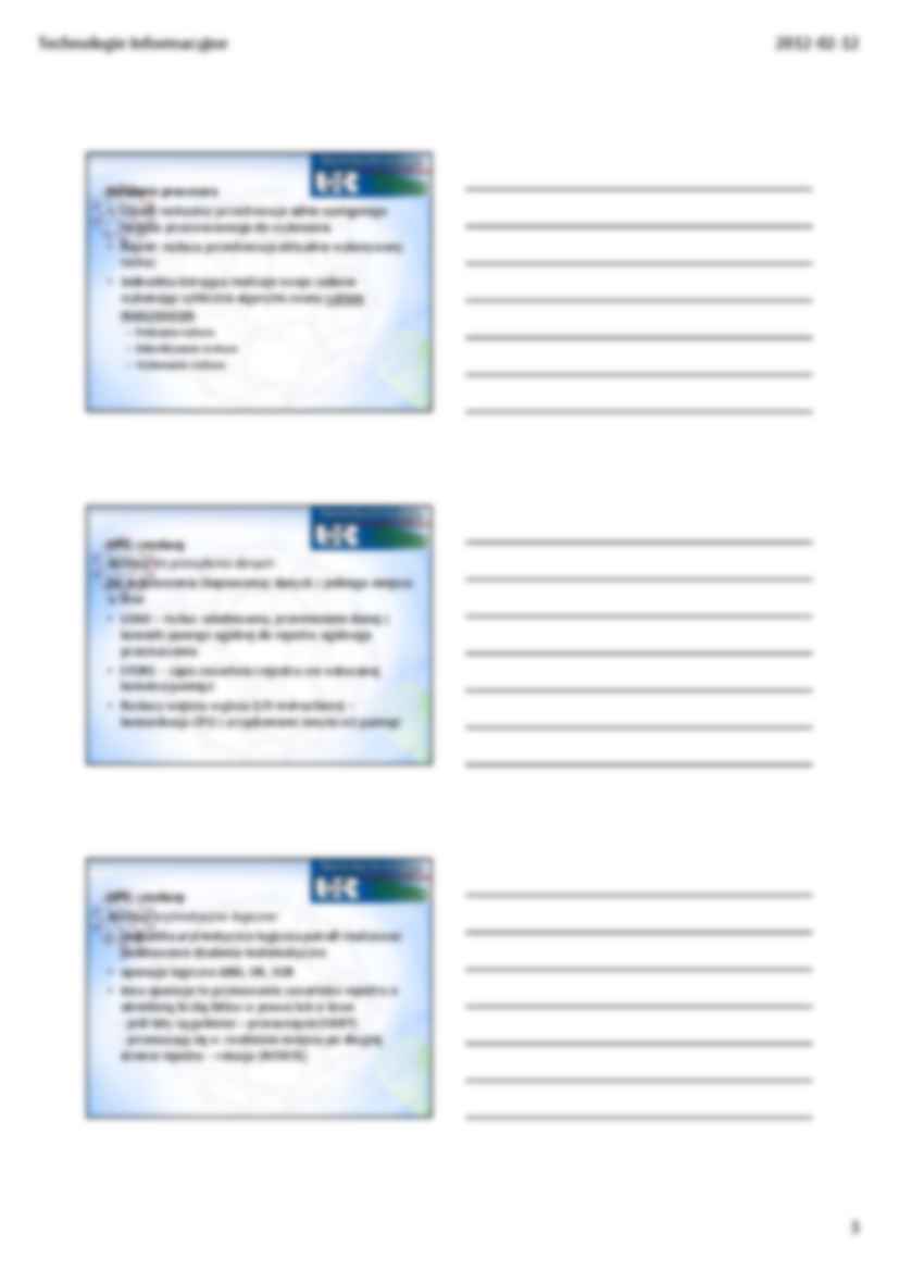 Budowa komputera - wykład. - strona 3