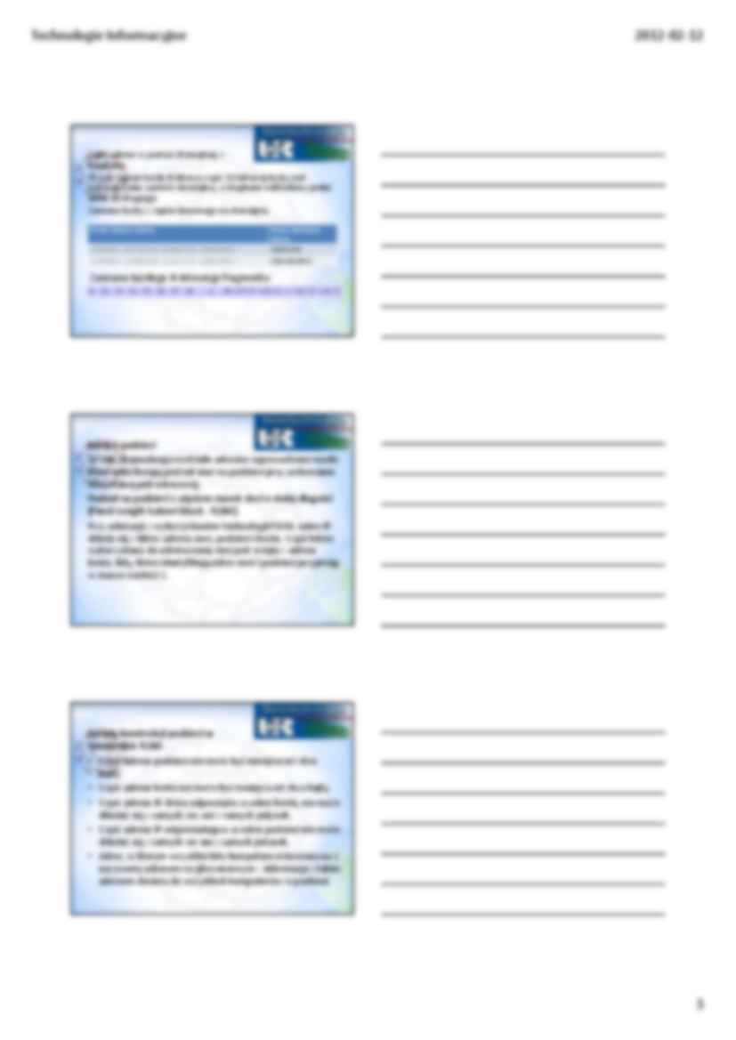 Sieci komputerowe 1 - wykład. - strona 3