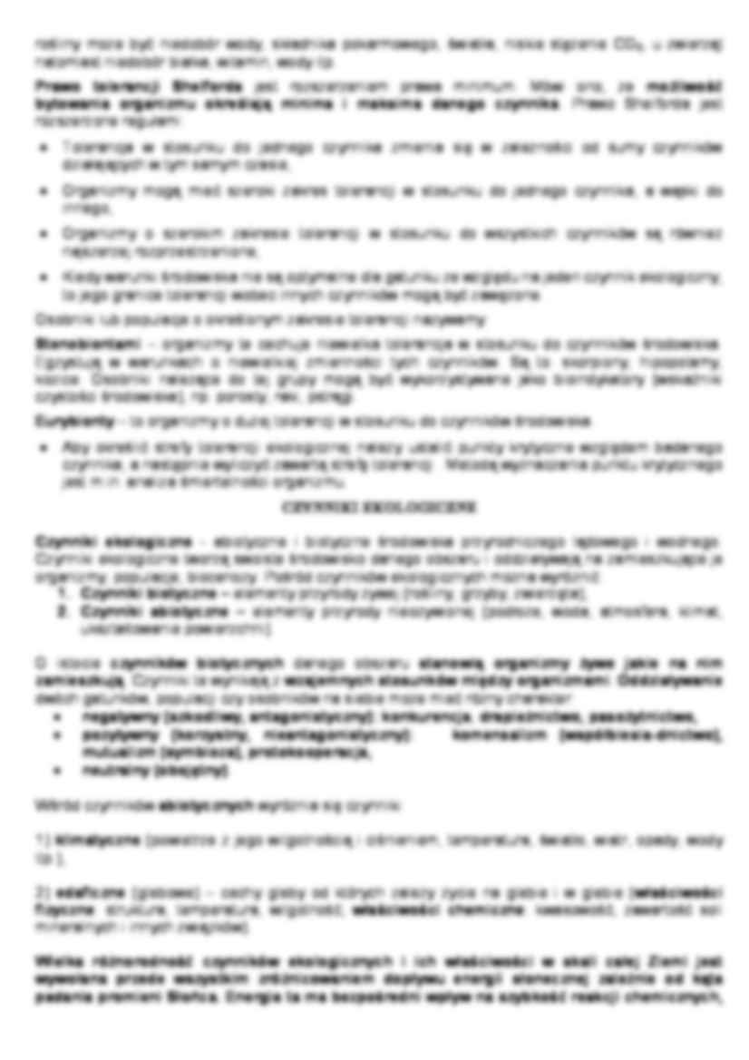 Zakres ekologii - wykład. - strona 3