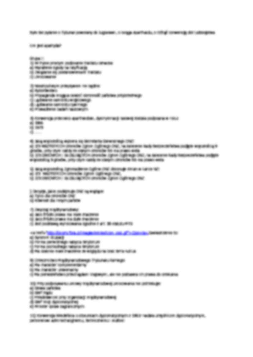 Pytania do egzaminu z prawa międzynarodowego. - strona 2