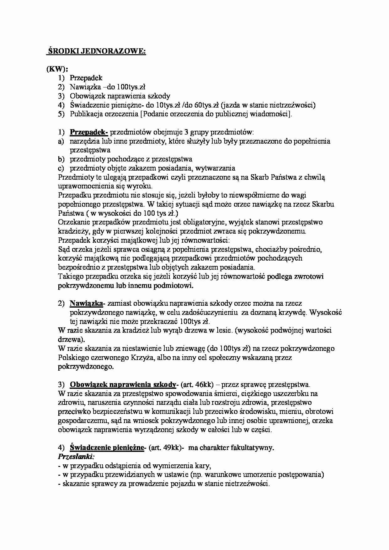 Środki jednorazowe - wykład - strona 1