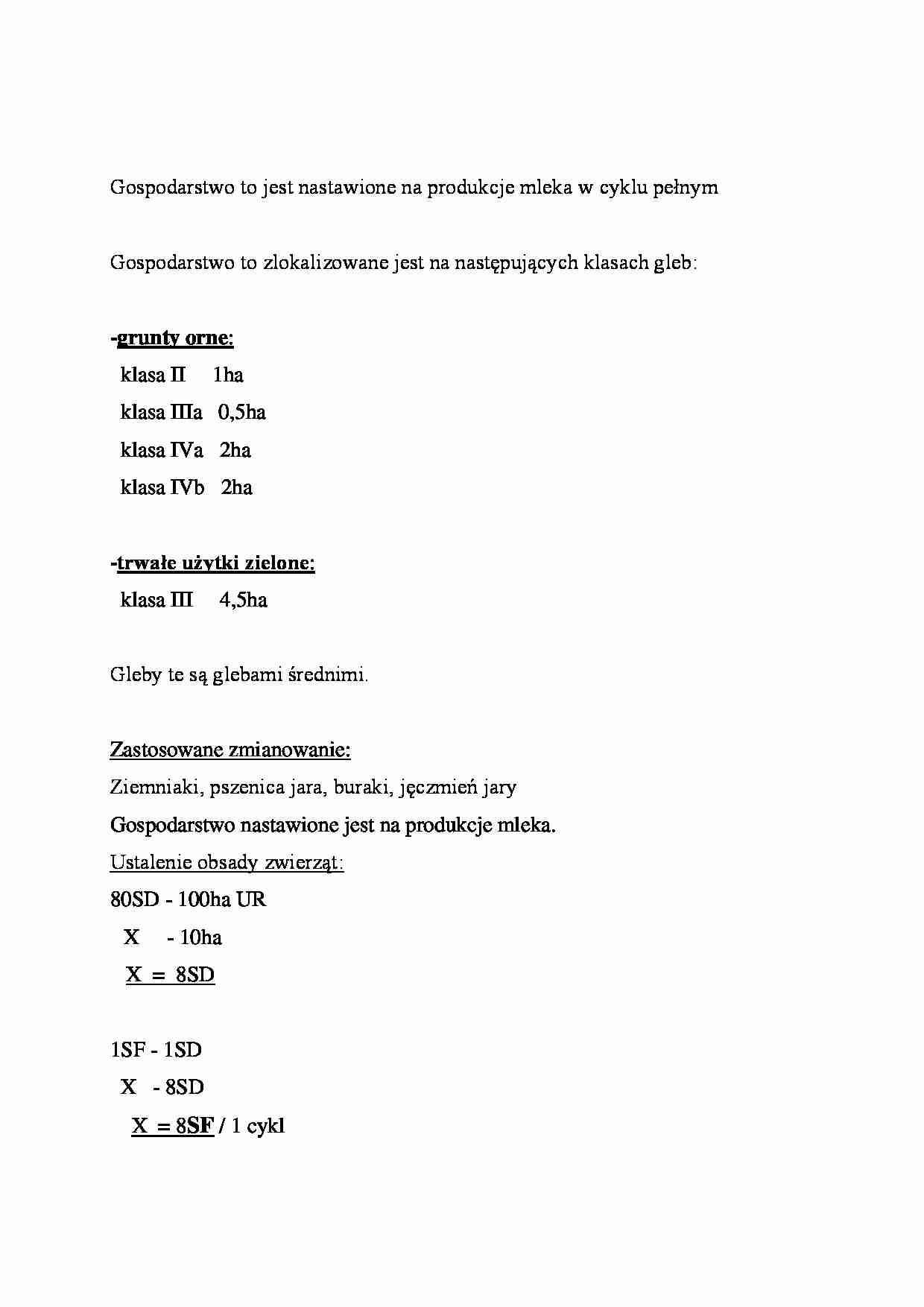 Gospodarstwo i grunty - wykład. - strona 1