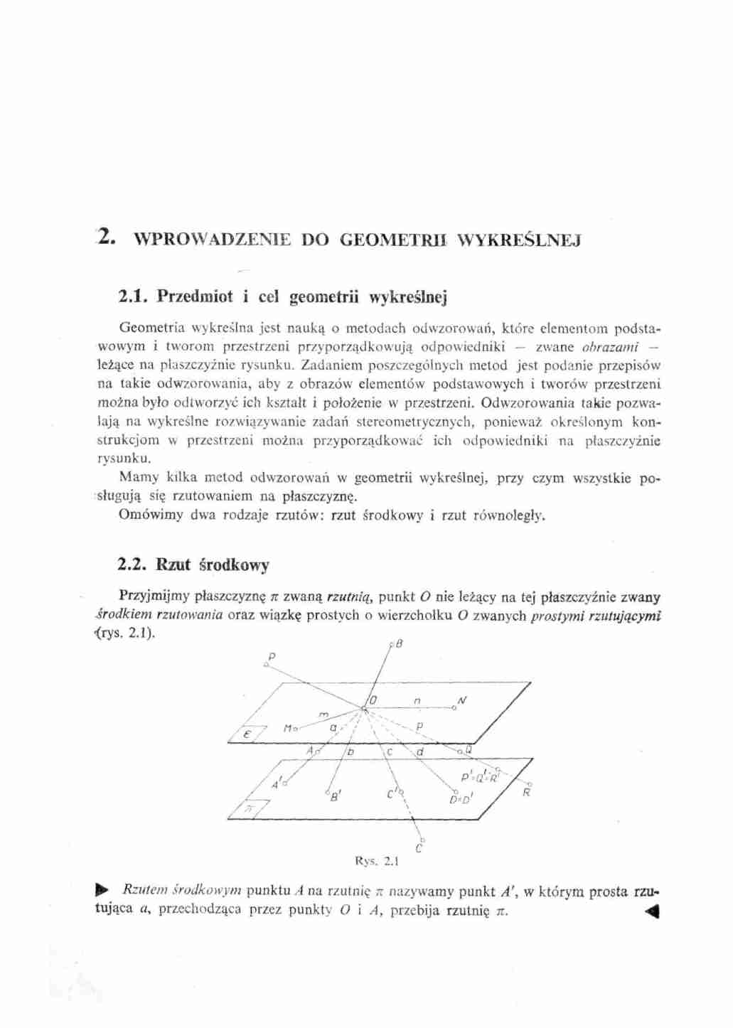 Geometria wykreślna - zbiór notatek. - strona 1
