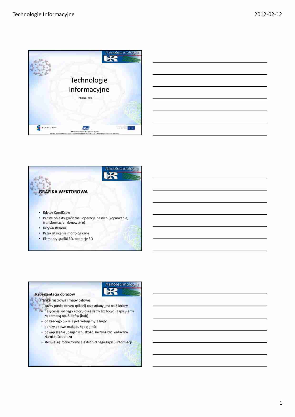 Grafika wektorowa - wykład. - strona 1