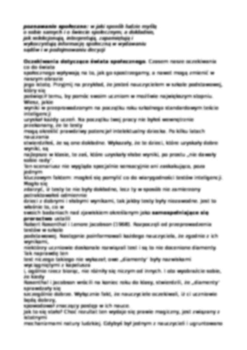 Podejście związane z poznaniem społecznym - wykład - strona 3