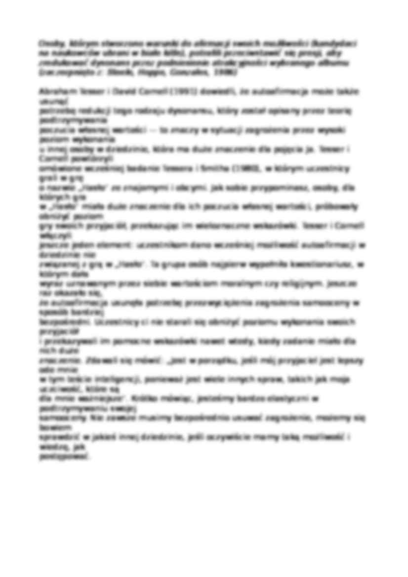 Teoria autoafirmacji - wykład - strona 3