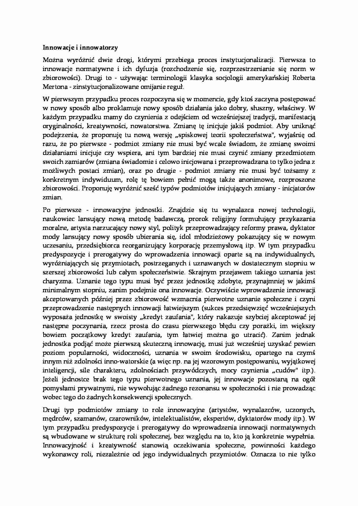 Innowacje i innowatorzy - strona 1