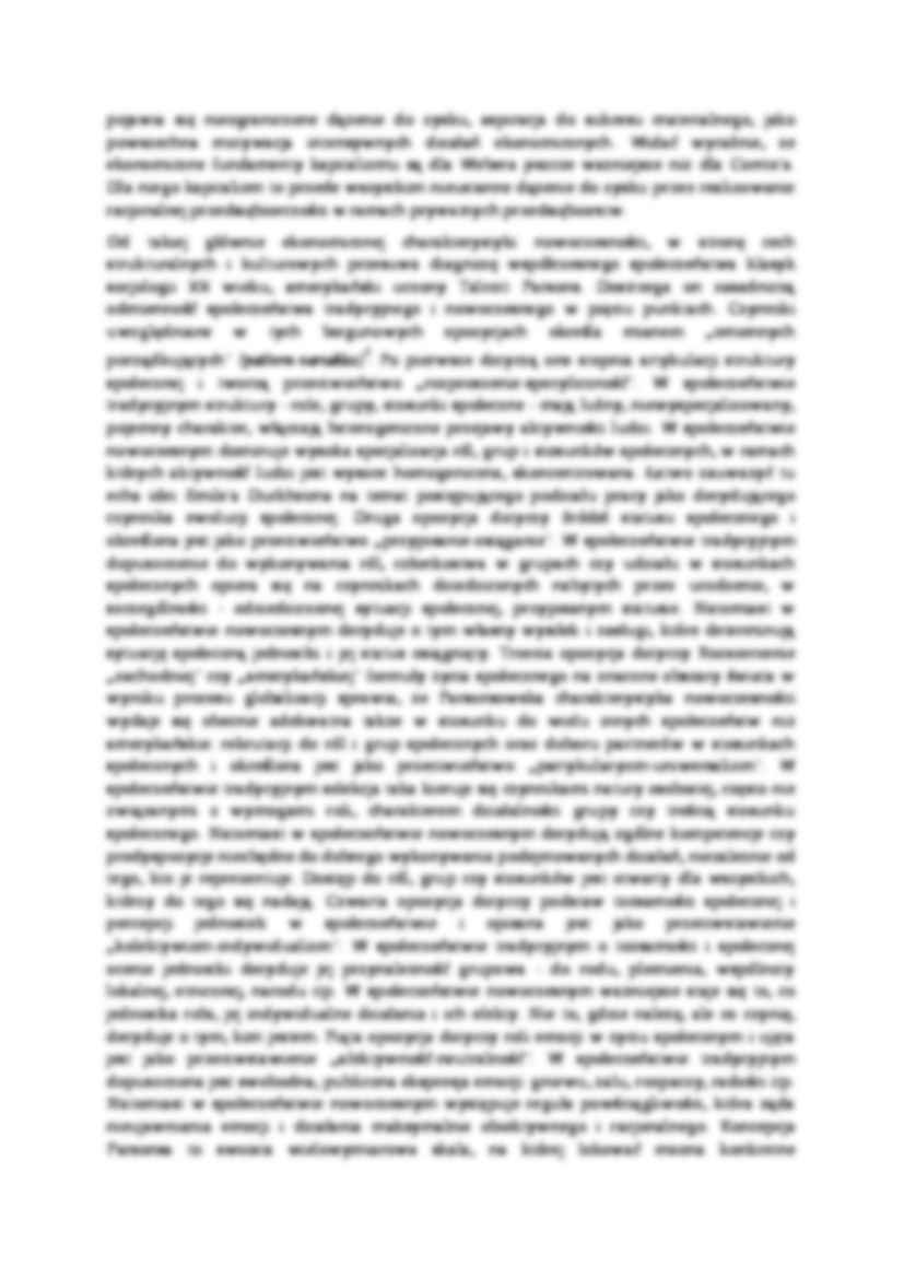 Modele biegunowe - socjologia - strona 2
