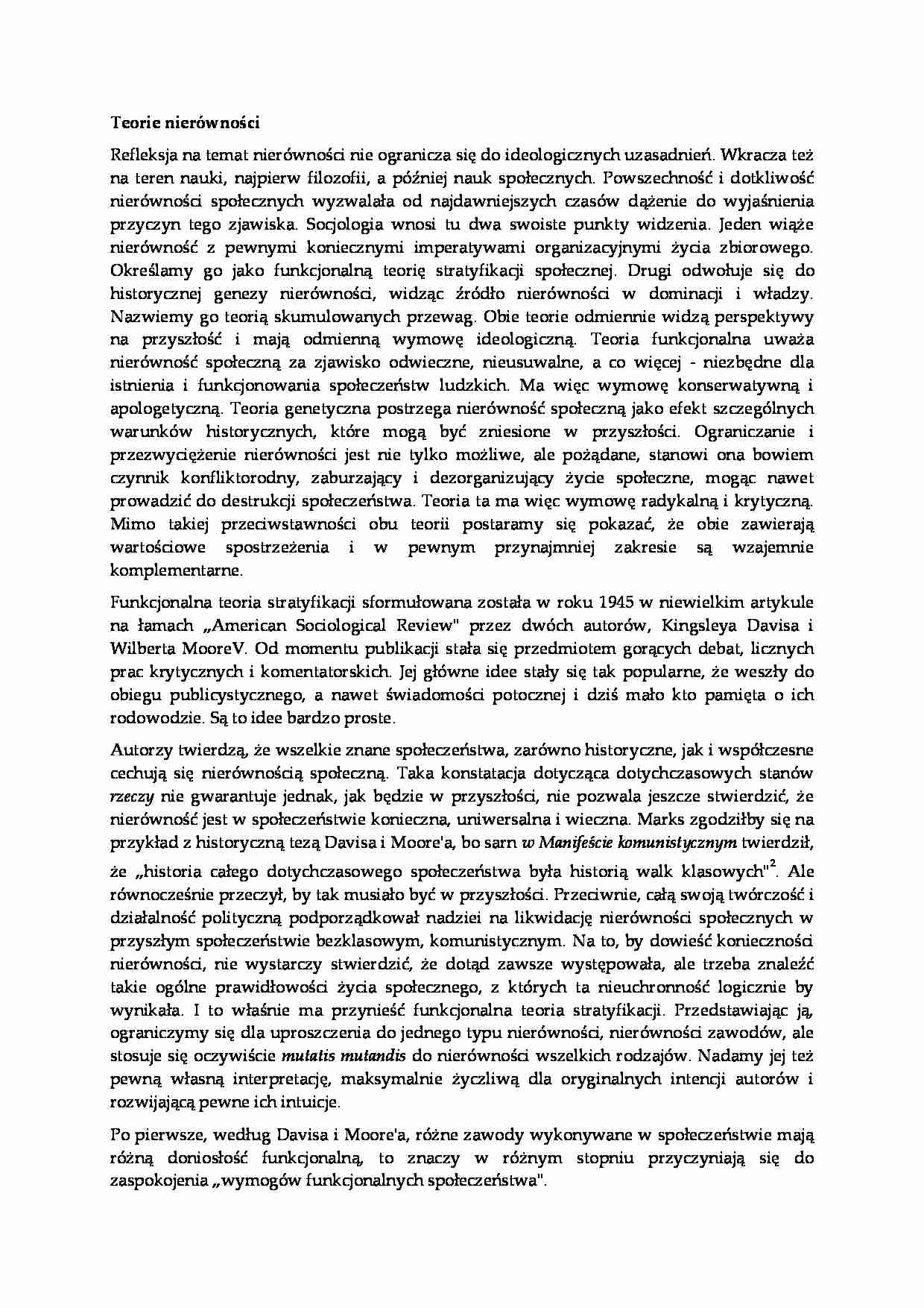 Teorie nierówności - wykład - strona 1