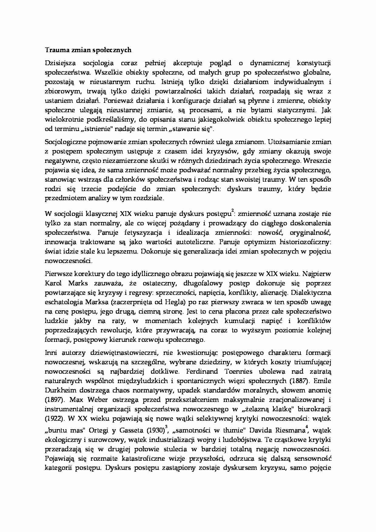 Trauma zmian społecznych - strona 1