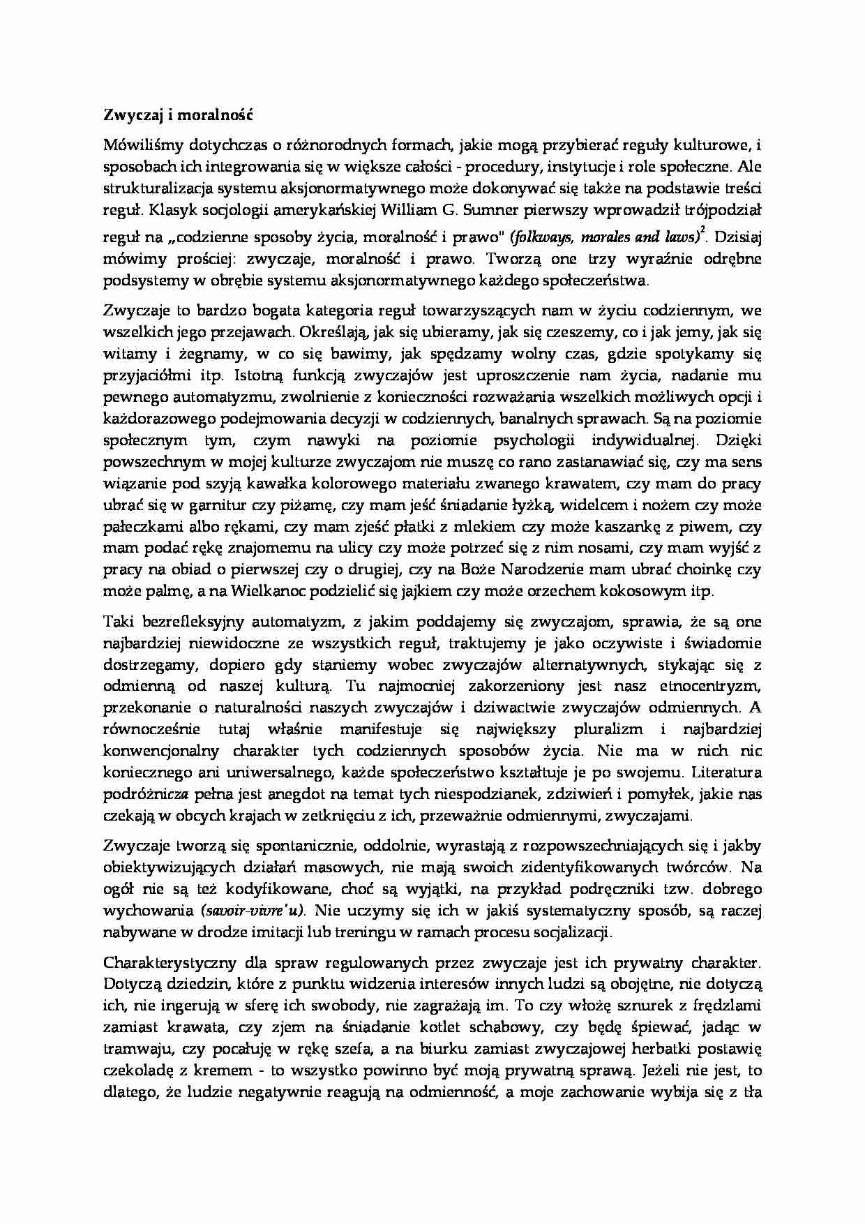 Zwyczaj i moralność - strona 1