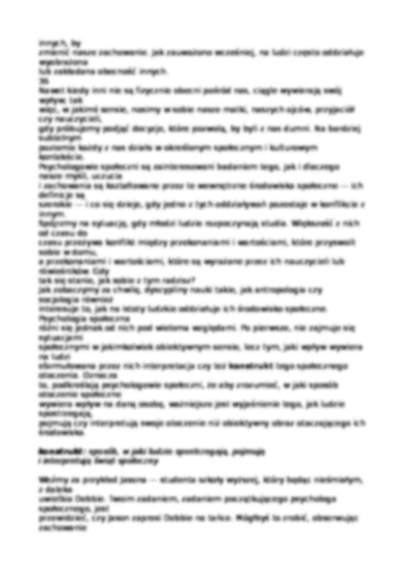 Czym jest psychologia społeczna - strona 2