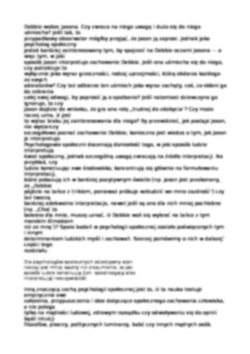 Czym jest psychologia społeczna - strona 3