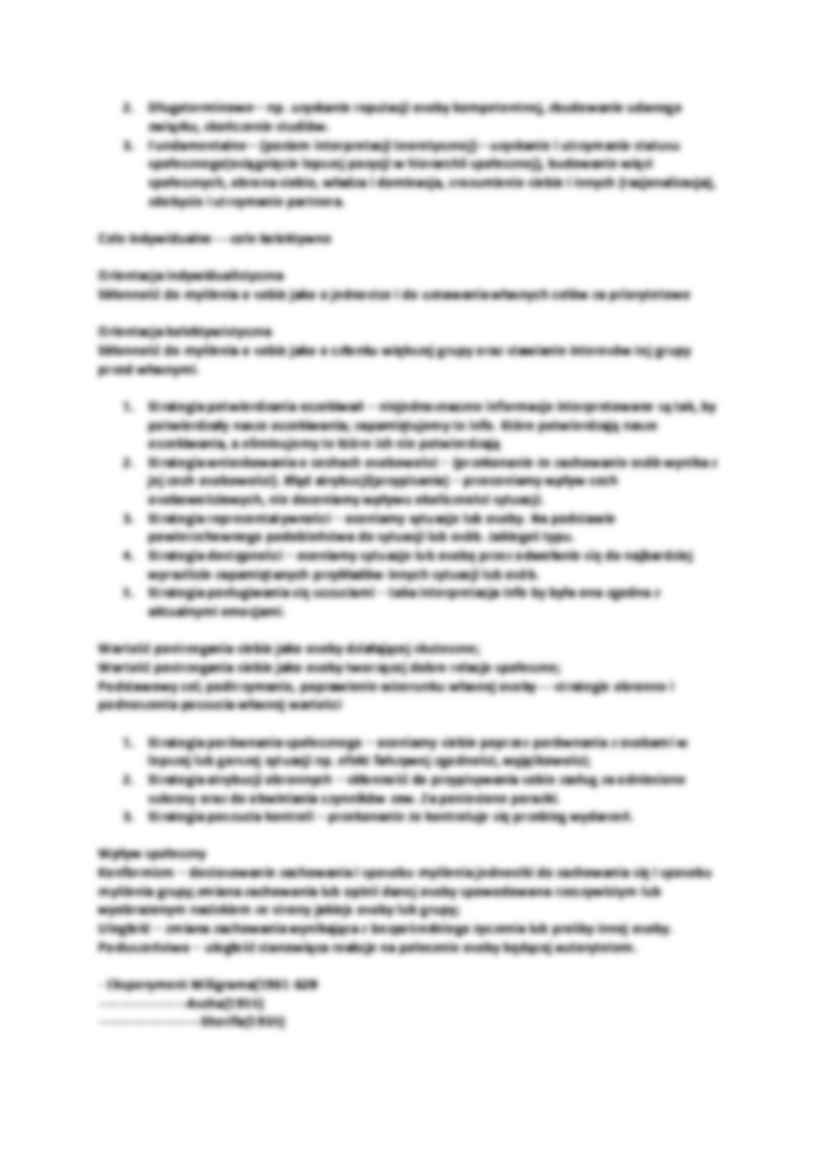 Trzy główne modele psychologiczne osobowości - opracowanie  - strona 3