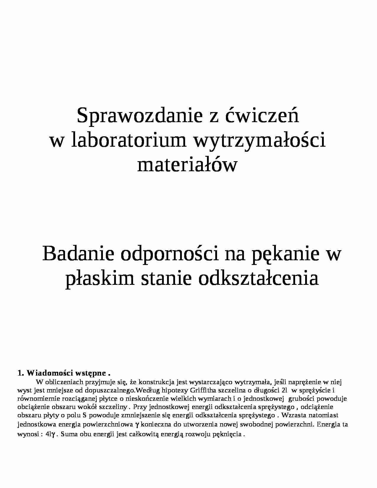 Badanie odporno - strona 1