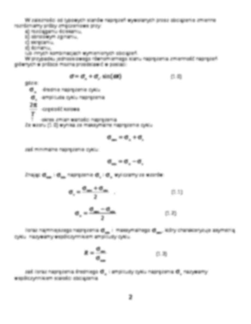 Badanie zmęczeniowe materiałów konstrukcyjnych - strona 2