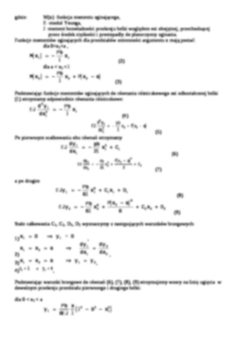 Sprawdzanie teoretycznego ugięcia belki zginanej - strona 2