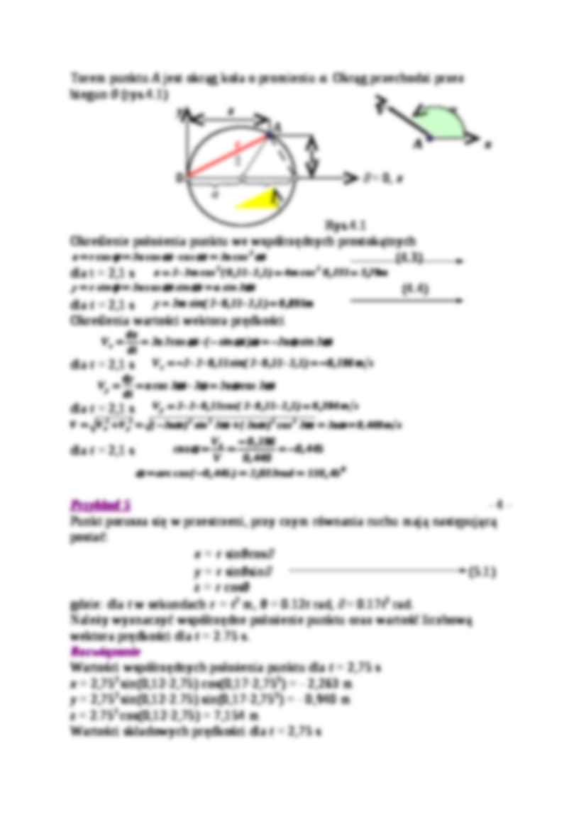 Kinematyka - ćwiczenia  - strona 3