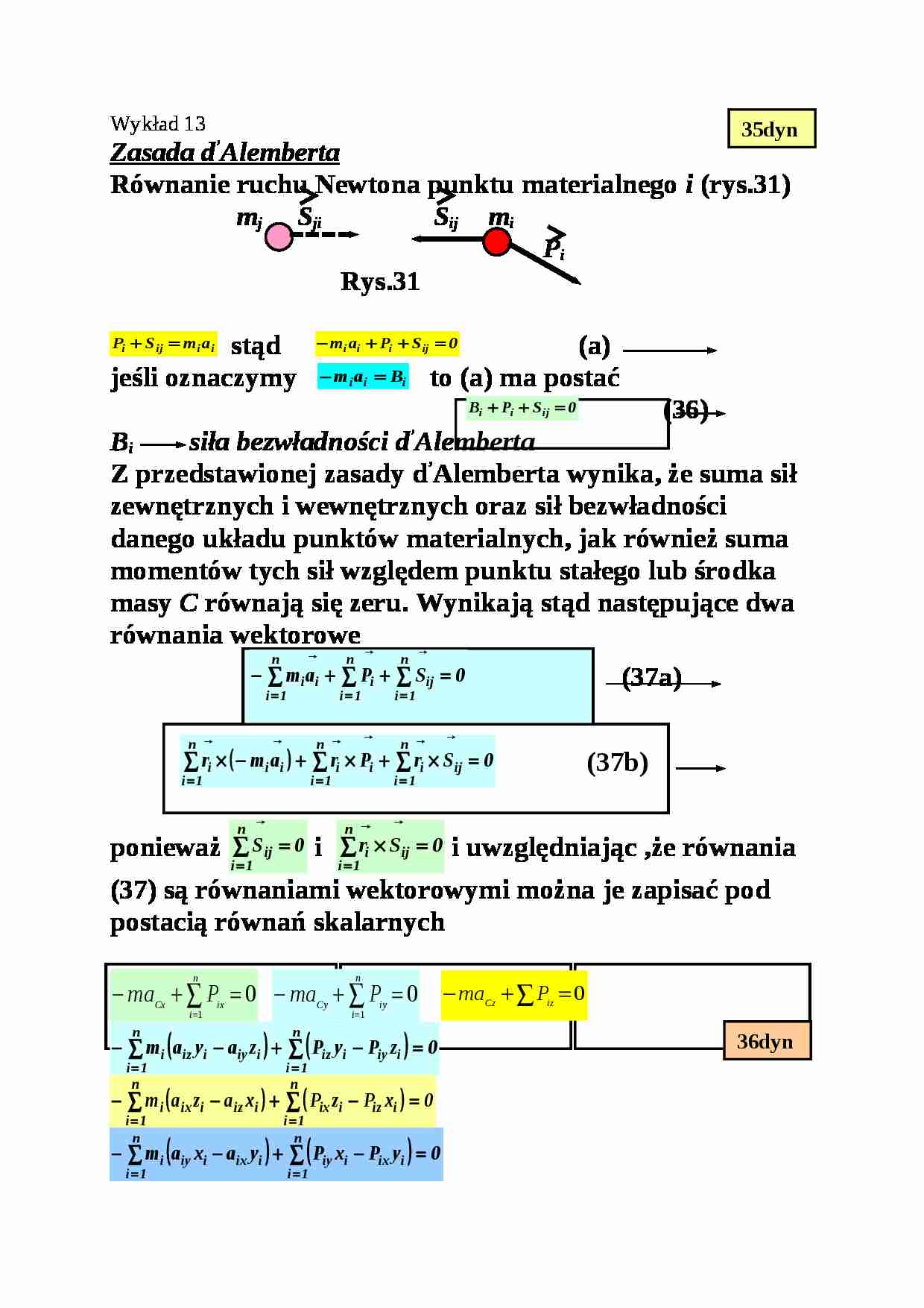 Dynamika - wyk - strona 1