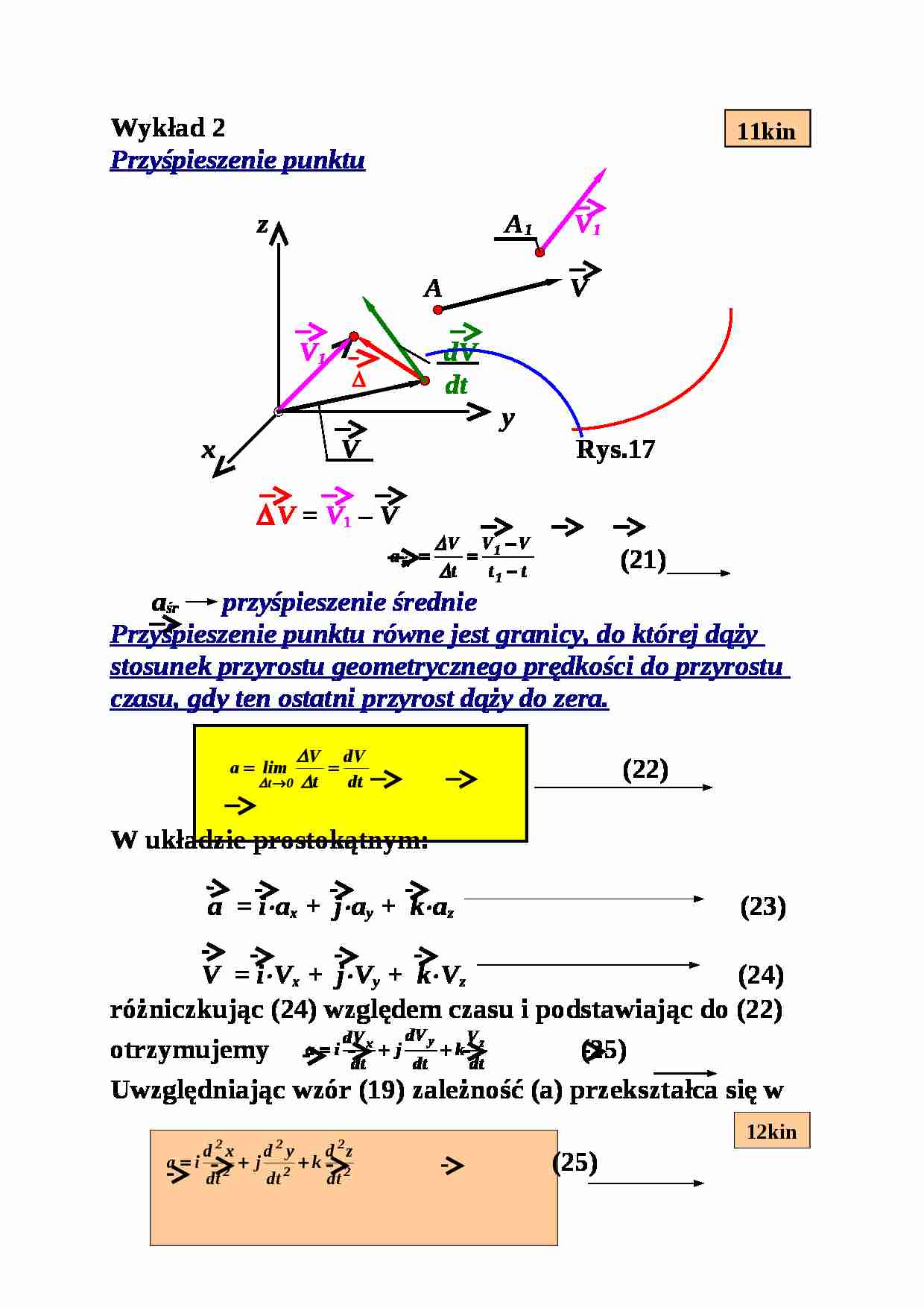 Kinematyka - wyk - strona 1