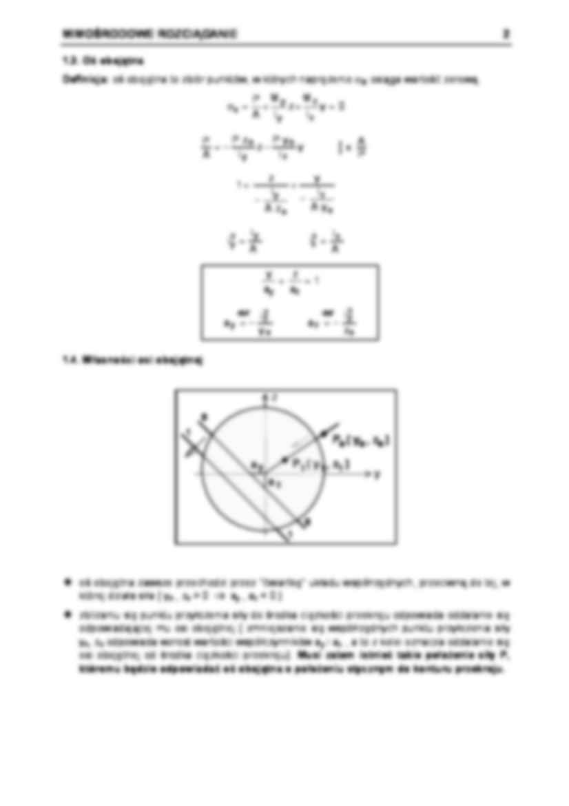 Mimośrodowe rozciąganie - sformułowanie zagadnienia  - strona 2
