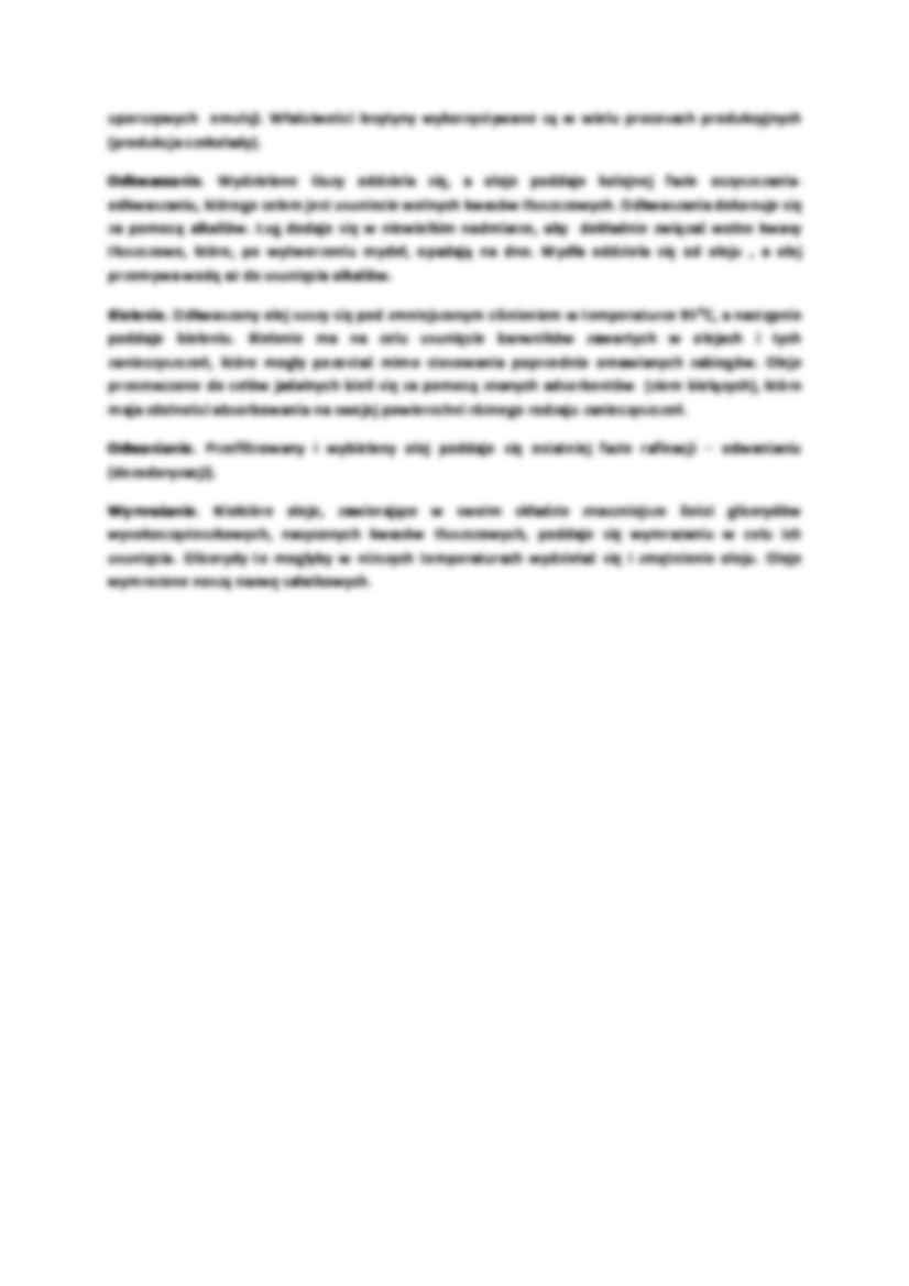 Proces wyrabiania tłuszczów roślinnych - wykład - strona 2