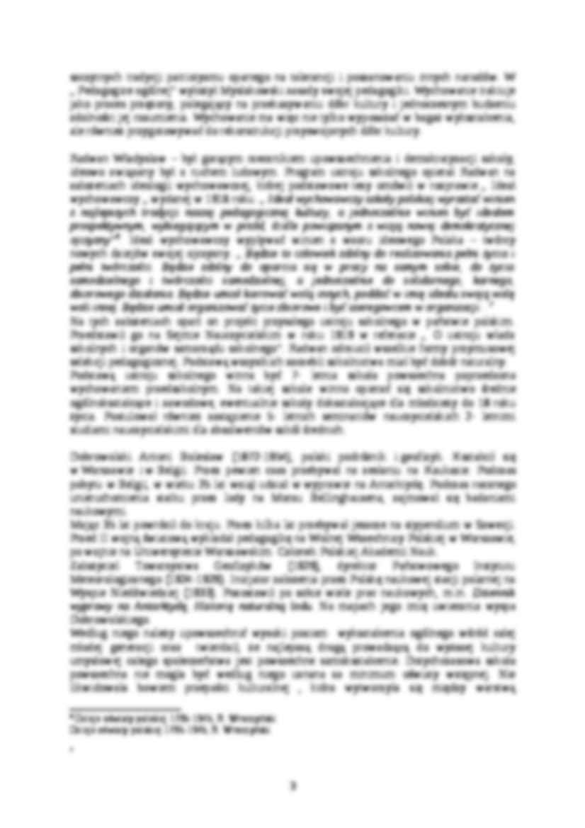 PEDAGOGIKA I SZKOLNICWO W DRUGIEJ RZECZYPOSPOLITEJ REFORMA JĘDRZEJEWICZOWSKA MYŚL PEDAGOGICZNA- pedagogika - strona 3