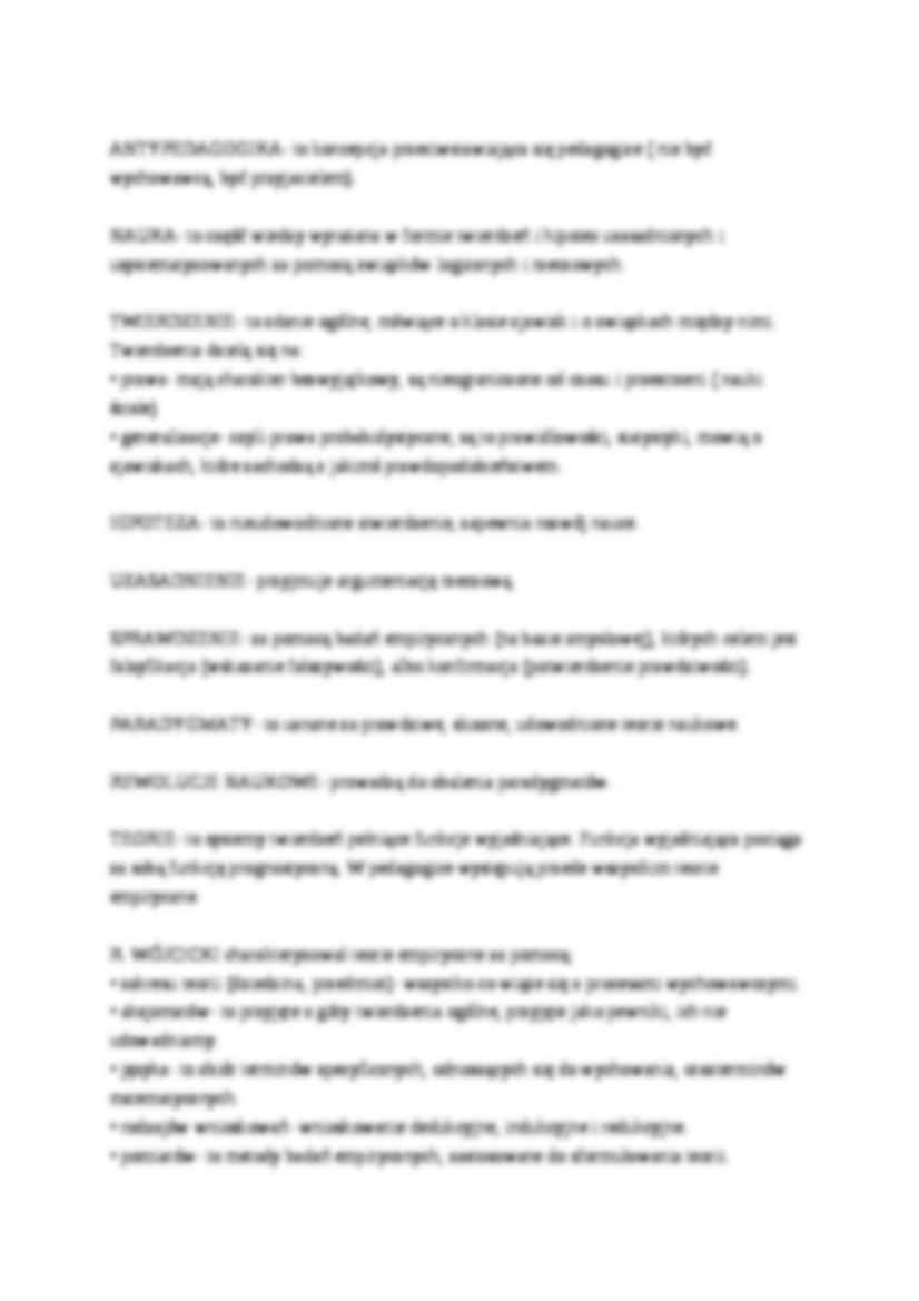 Pedagogika ogólna - wykłady- pedagogika - strona 2