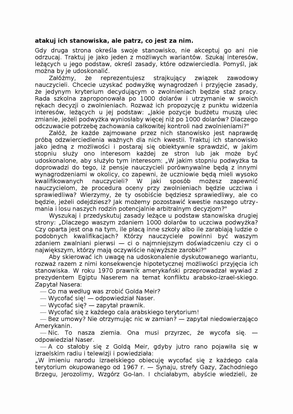 Zwracanie czyjejś uwagi, omówienie - strona 1