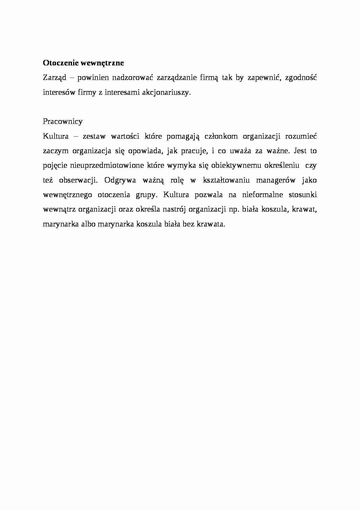 Otoczenie wewnętrzne  - omówienie. - strona 1