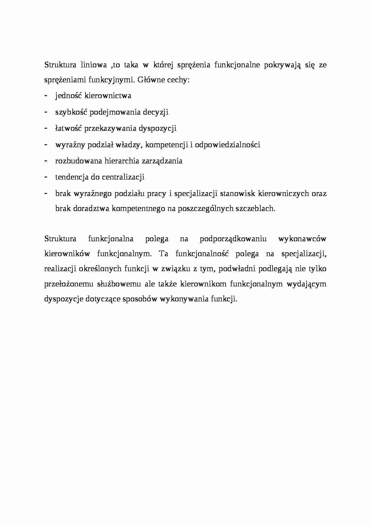 Struktura liniowa , omówienie. - strona 1