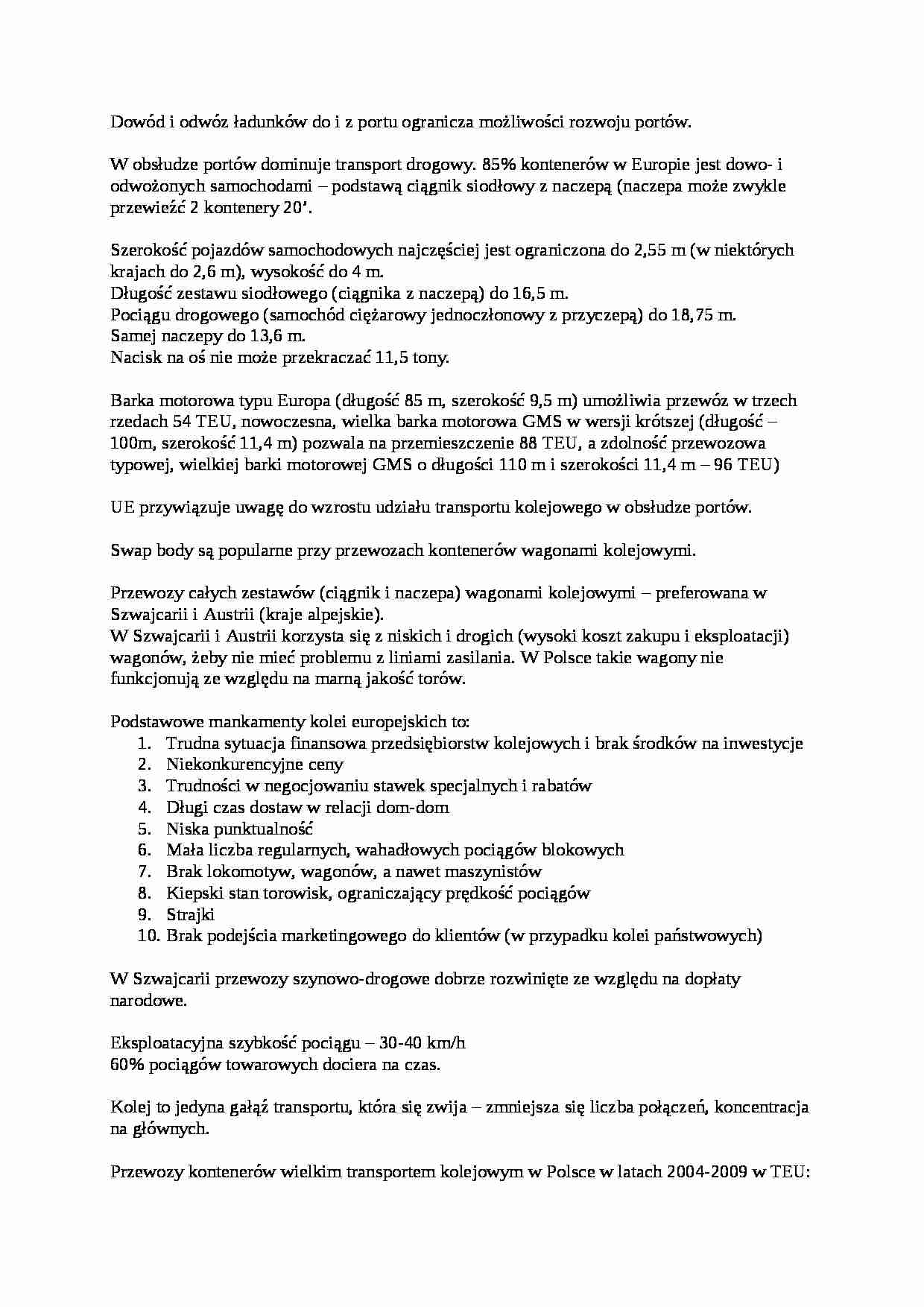 Dowód i odwóz ładunków  - omówienie. - strona 1