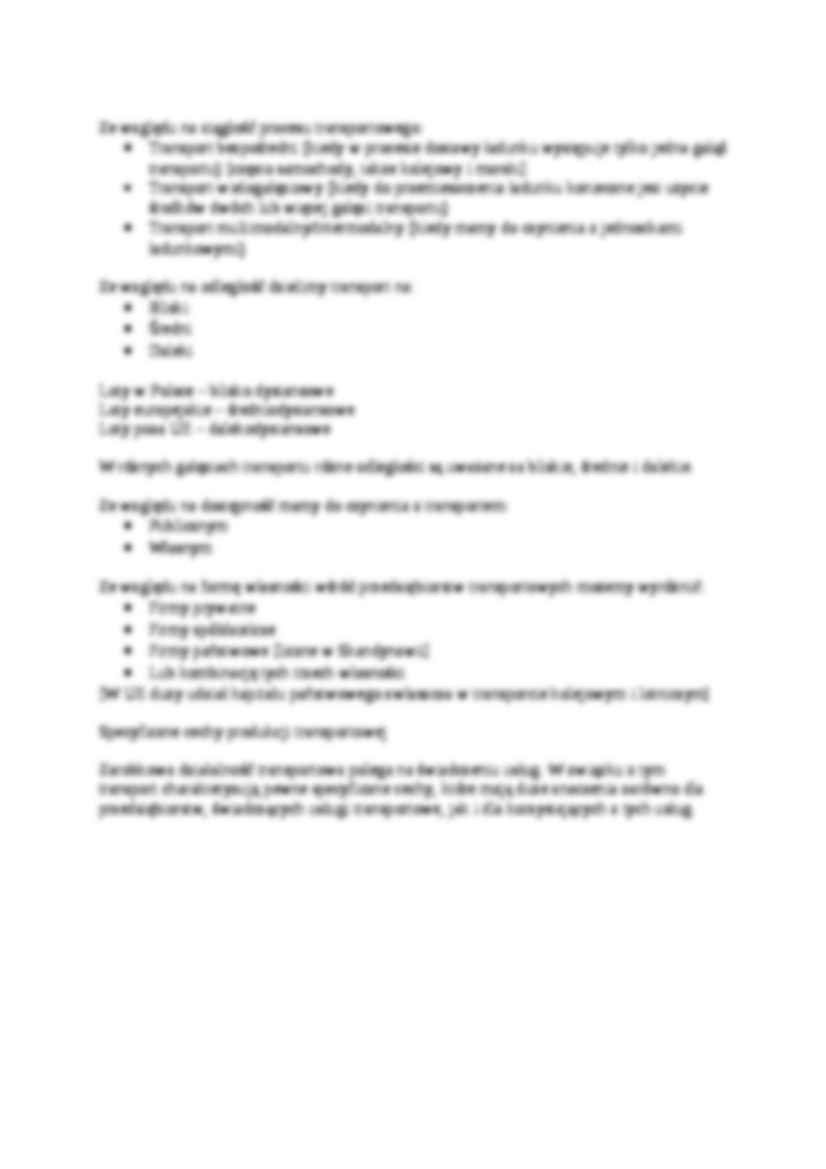 Transport  - omówienie. - strona 2