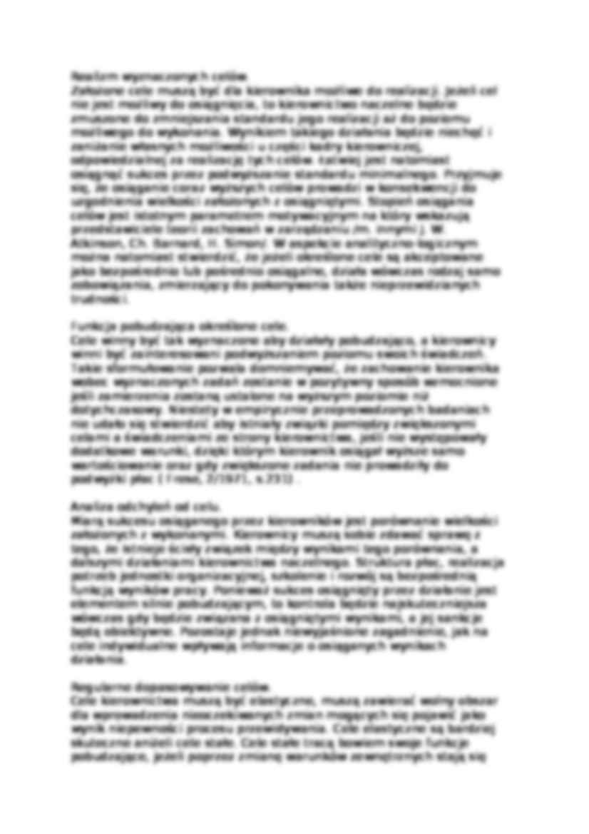 Zarządzanie przez określanie celów  - omówienie. - strona 2